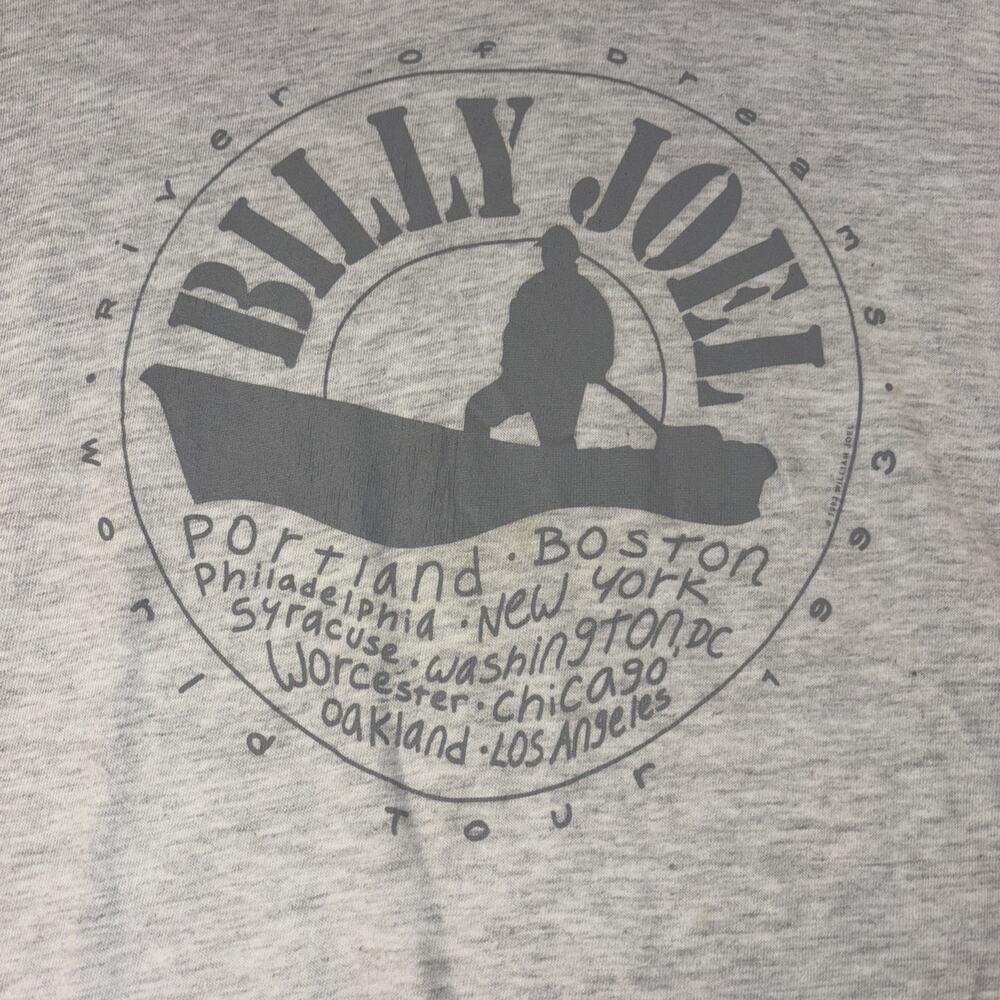 1993 Billy Joel River Of Dreams Your T-shirt Men’s Gray XL Double Stitch Vintage